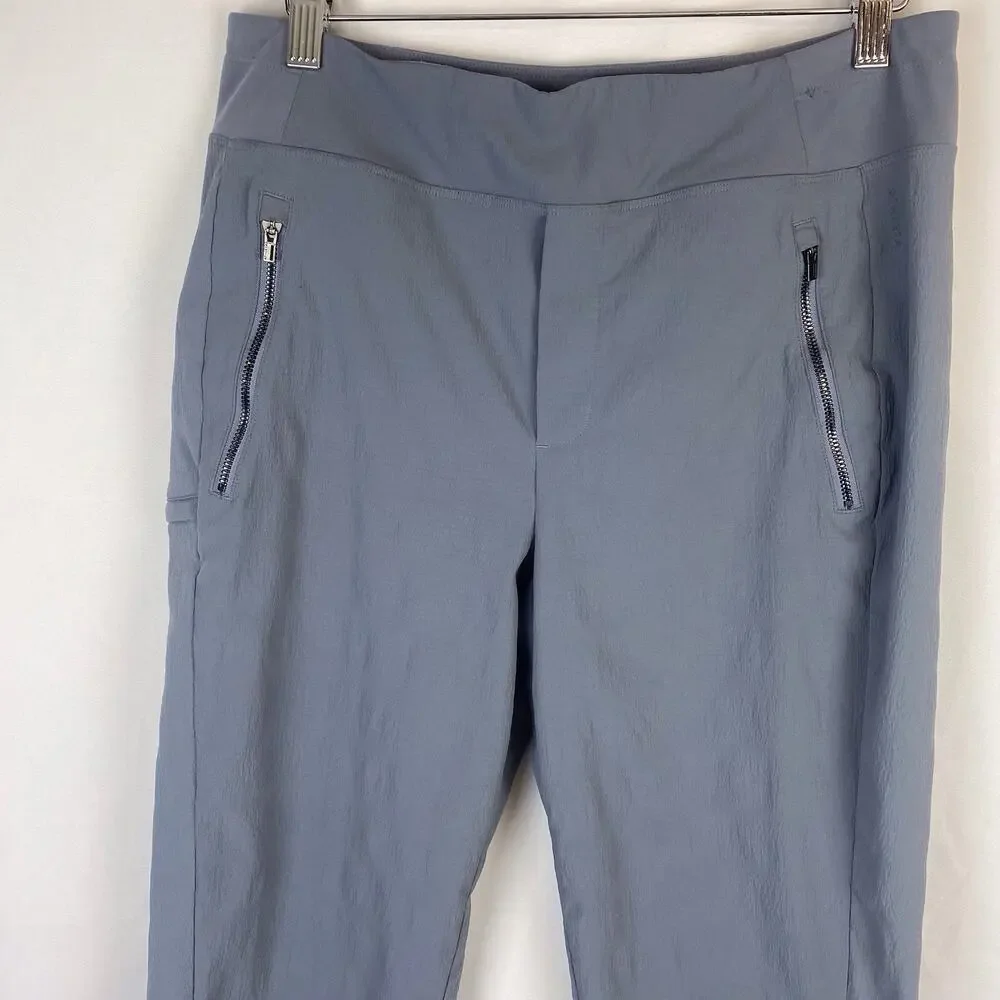 Athleta Trekkie North High Rise Jogger Pants Blue Hiking Outdoor Size 8 Tall - Picture 2 of 10